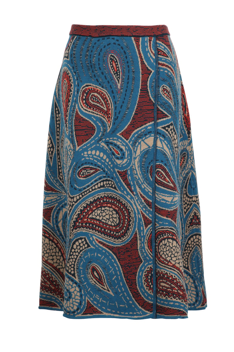 IVKO Outlet - Skirt Geometric Pattern Pacific