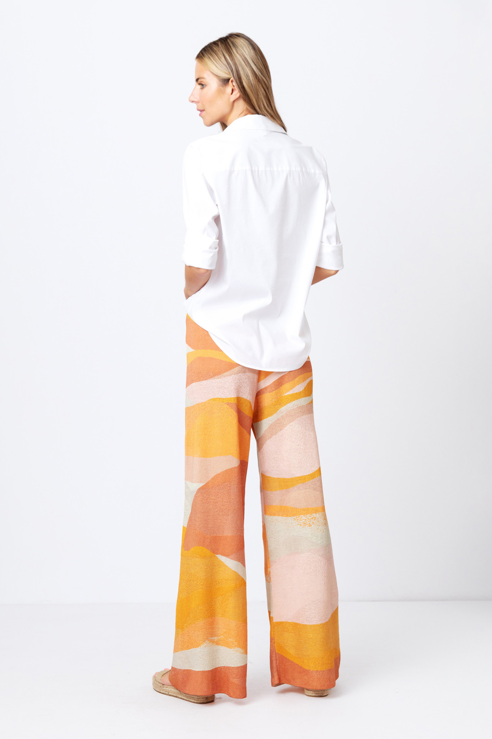 IVKO  Woman IVKO Outlet - Printed Pants Graphics Motif Nougat
