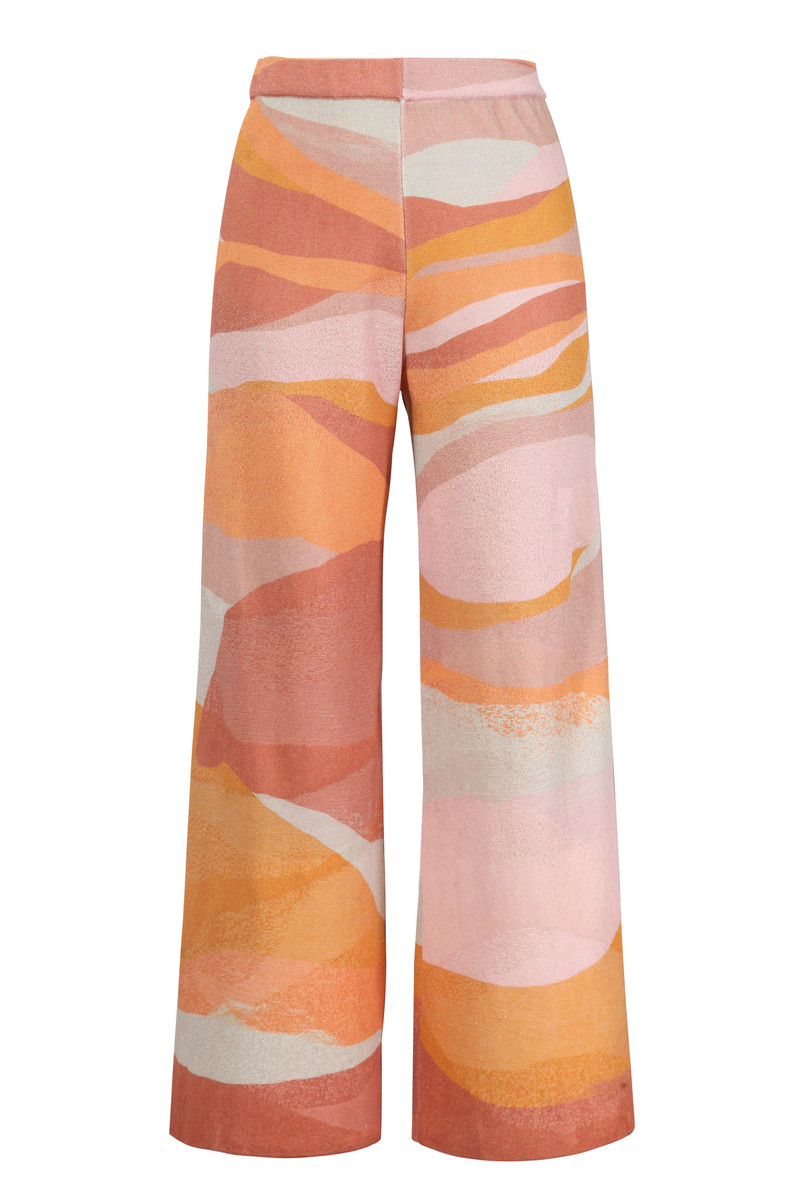 IVKO - Printed Pants Graphics Motif Nougat