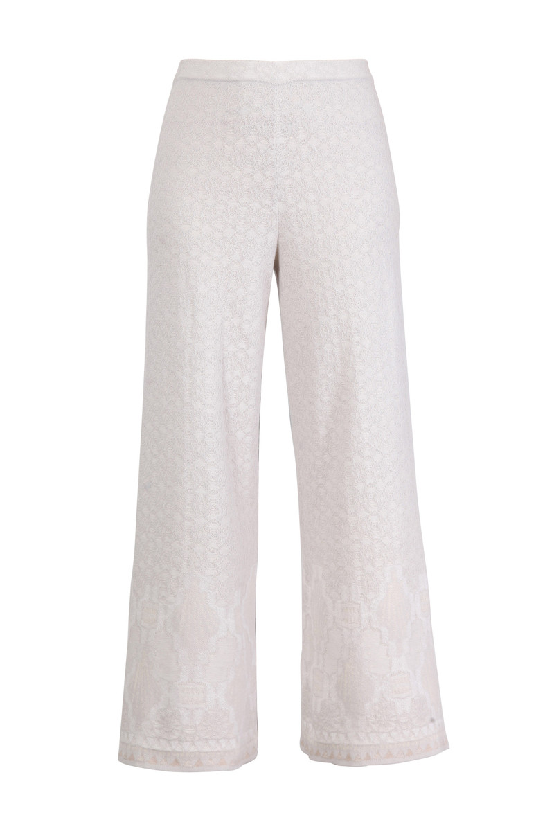 IVKO  - Pants Ornament Motif Off-White