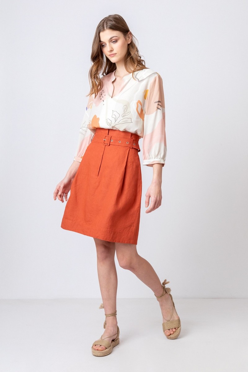 IVKO - Blouse Graphics Motif Nougat