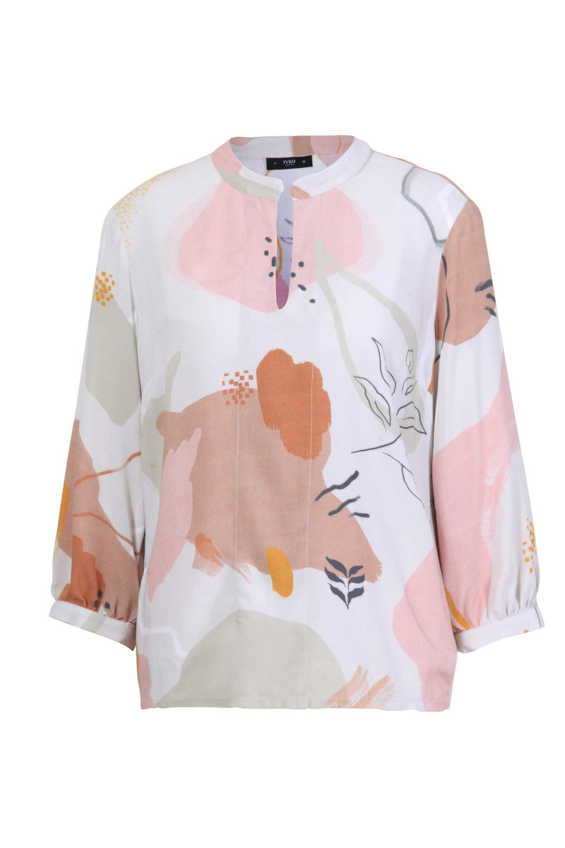 IVKO Outlet - Blouse Graphics Motif Nougat