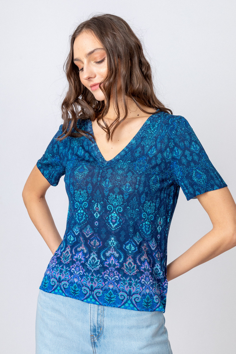 IVKO - Printed Pullover Ornament Motif Marine