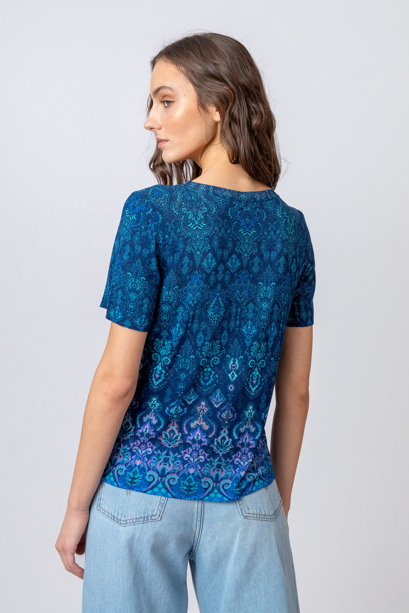 IVKO - Printed Pullover Ornament Motif Marine