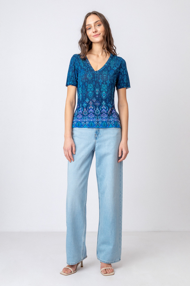 IVKO - Printed Pullover Ornament Motif Marine