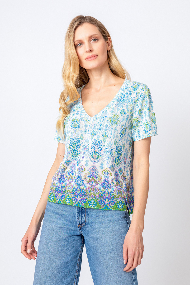 IVKO - Printed Pullover Ornament Motif Off-White