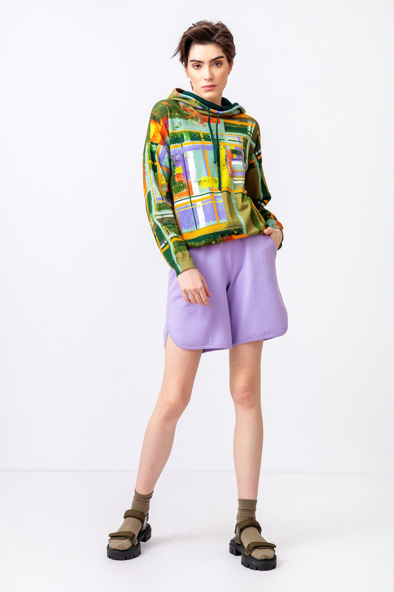 IVKO - Printed Pullover Tartan Motif Pastel Green