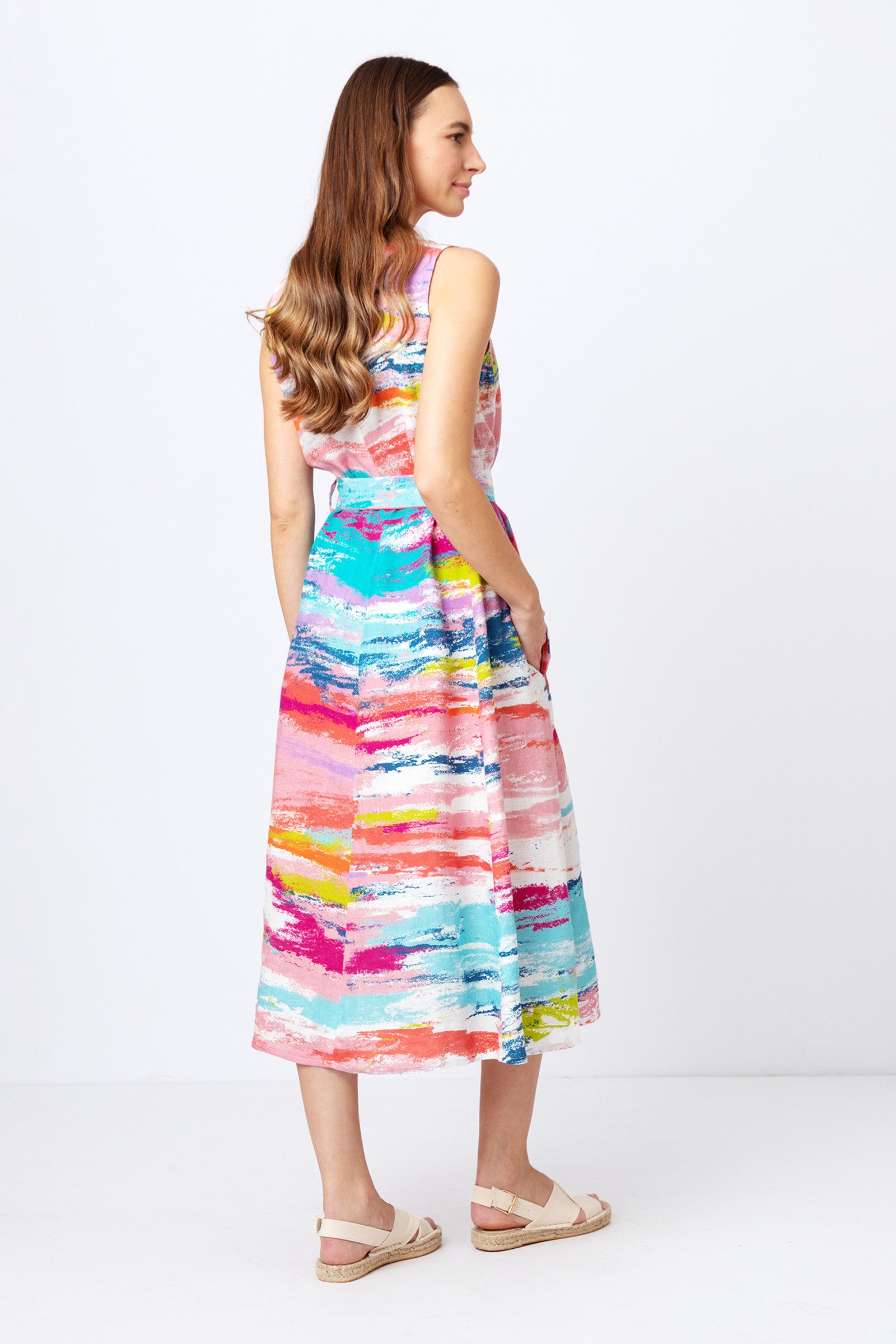 IVKO  Woman IVKO - Dress Stripe Pattern Off-White