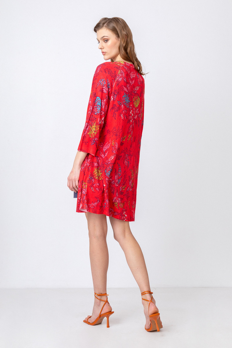 IVKO - Printed Coatigan Floral Motif Red