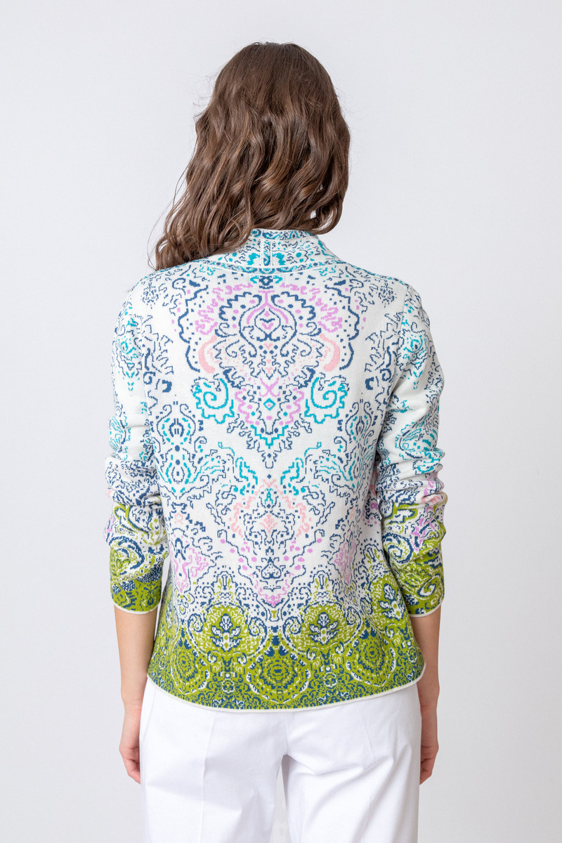 IVKO - Jacquard Jacket Ornament Motif Off-White