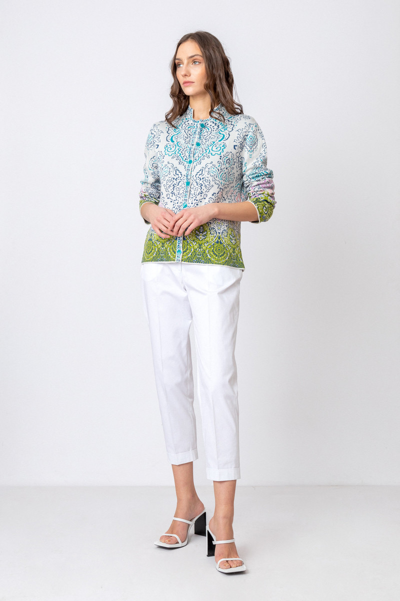 IVKO - Jacquard Jacket Ornament Motif Off-White
