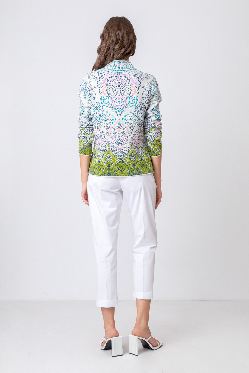 IVKO - Jacquard Jacket Ornament Motif Off-White