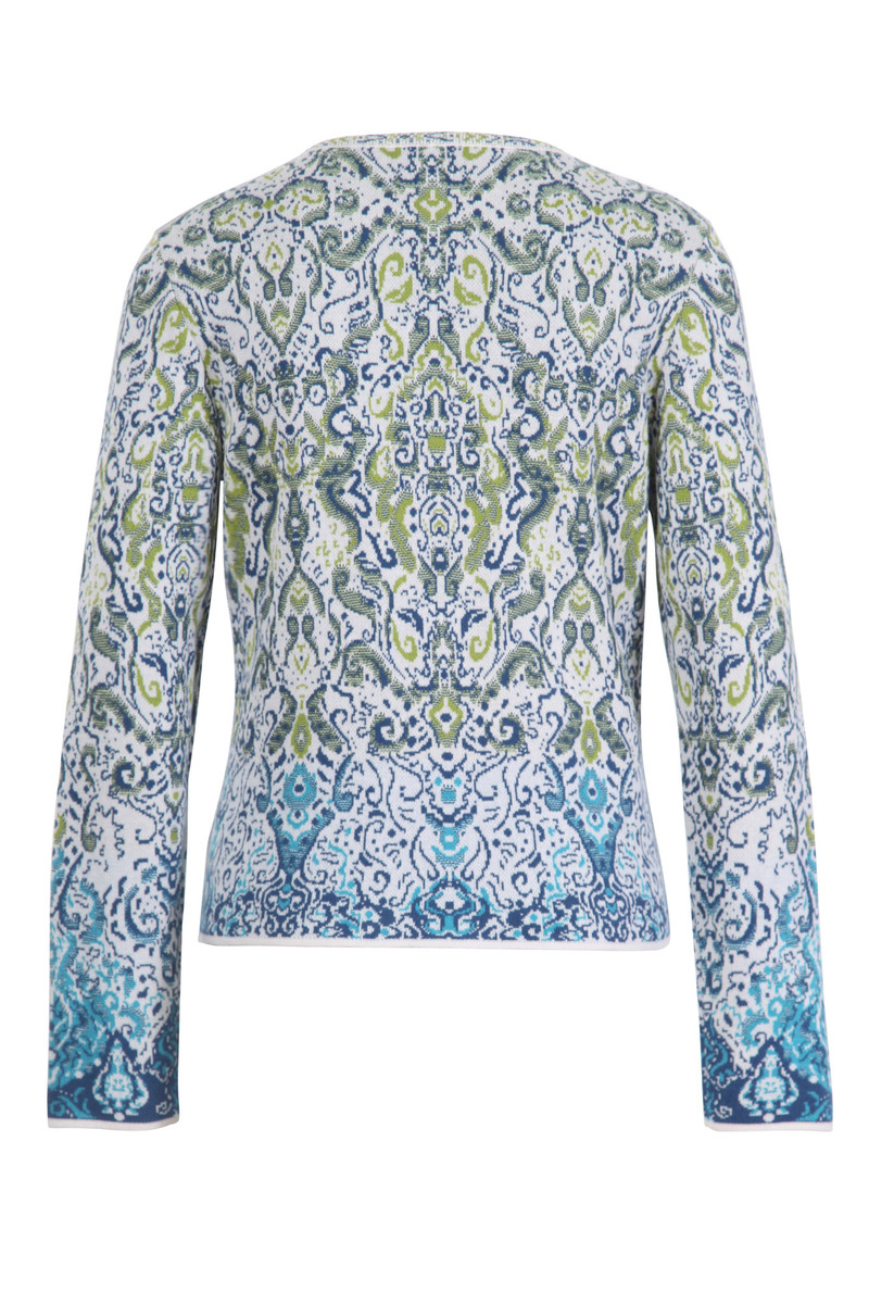IVKO Outlet - Cardigan Ornament Motif Off-White