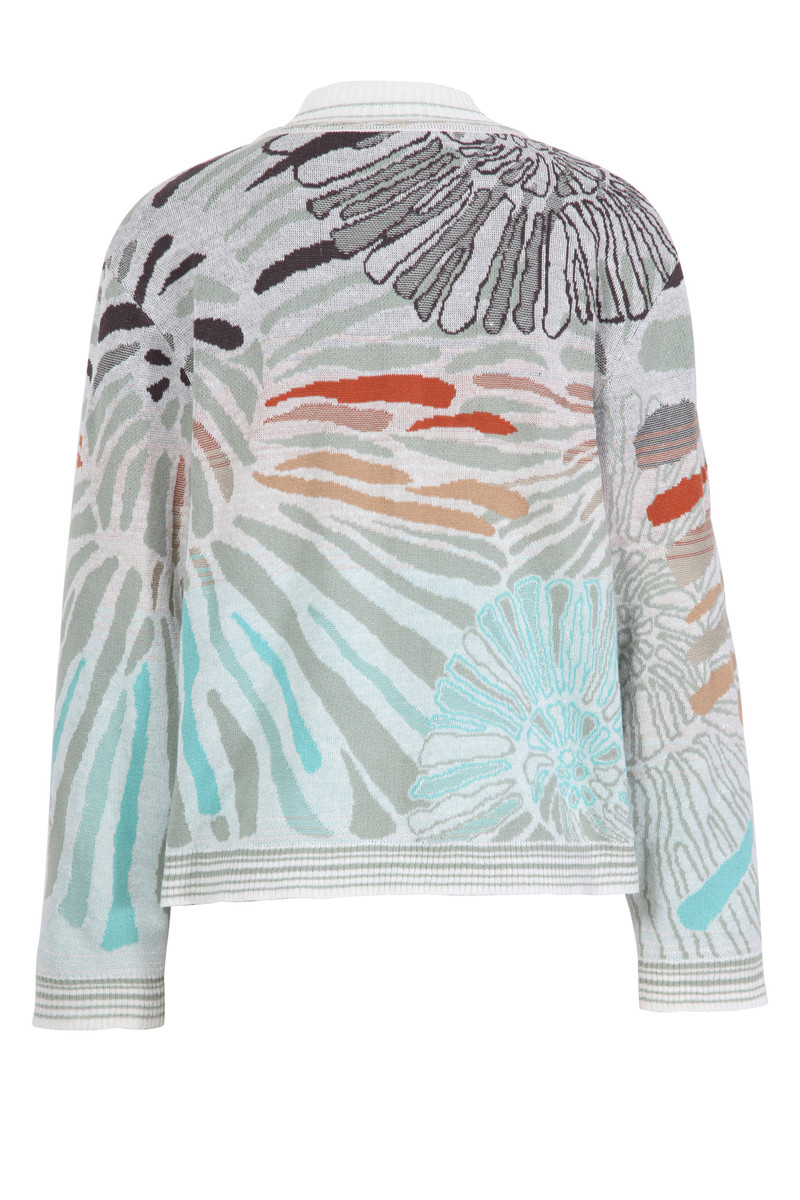 IVKO - Bomber Jacket Sea Shell Motif Off-White