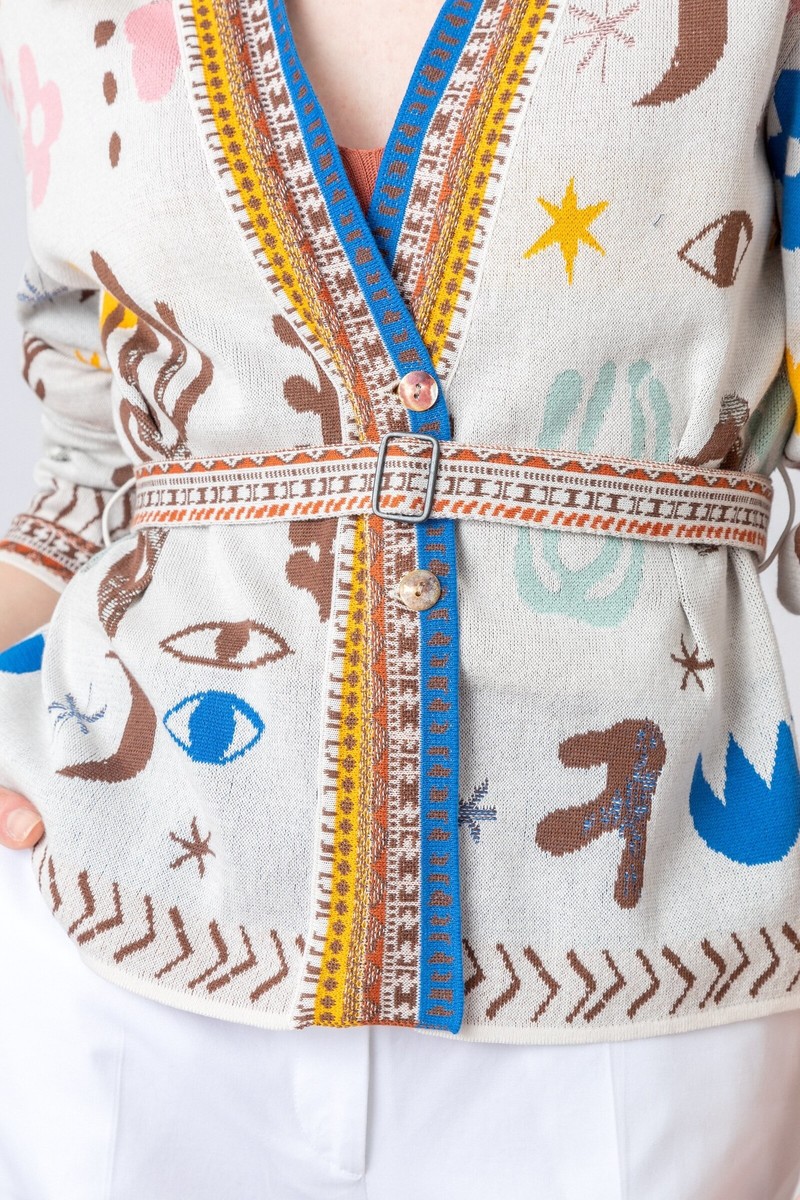 IVKO - Jacquard Jacket Nomad Motif Nougat