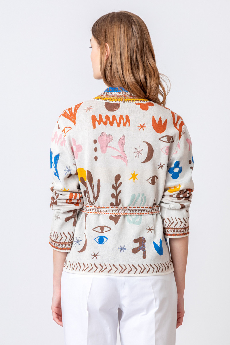IVKO - Jacquard Jacket Nomad Motif Nougat