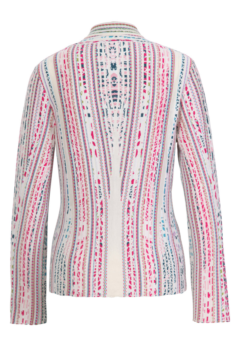 IVKO - V-Neck Jacket Dots Motif Off-White