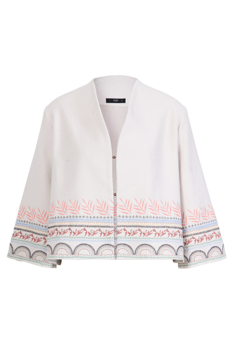 IVKO - Embroidered Jacket Nomad Motif Off-White