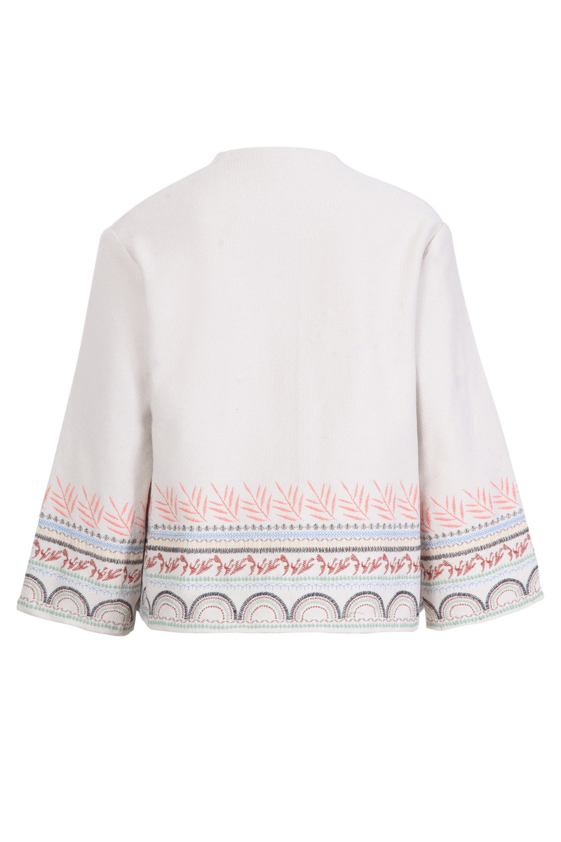 IVKO - Embroidered Jacket Nomad Motif Off-White