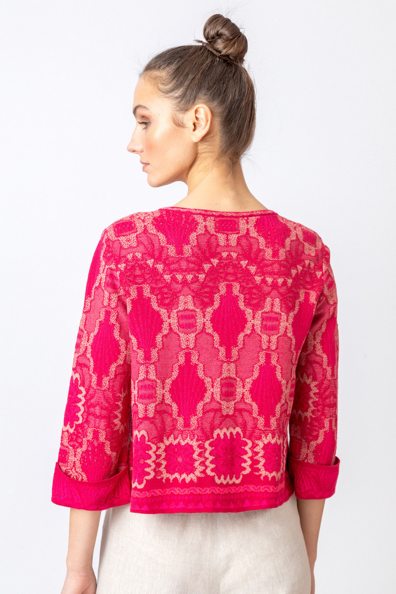 IVKO Outlet - Cardigan Ornament Pattern Rosewood