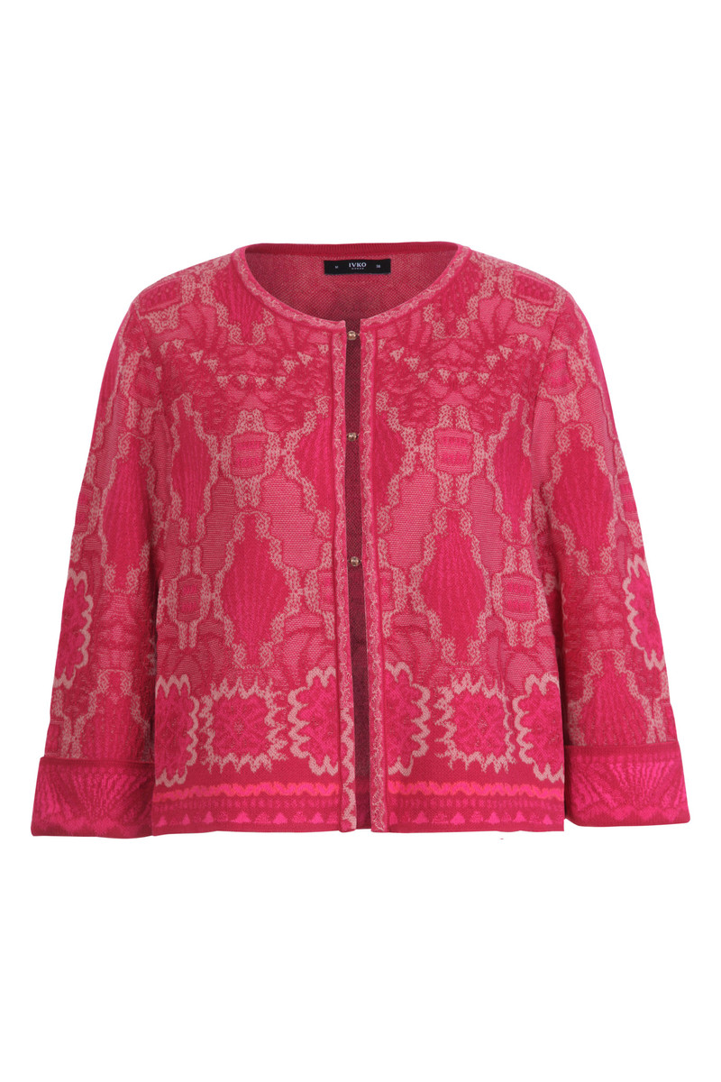 IVKO Outlet - Cardigan Ornament Pattern Rosewood