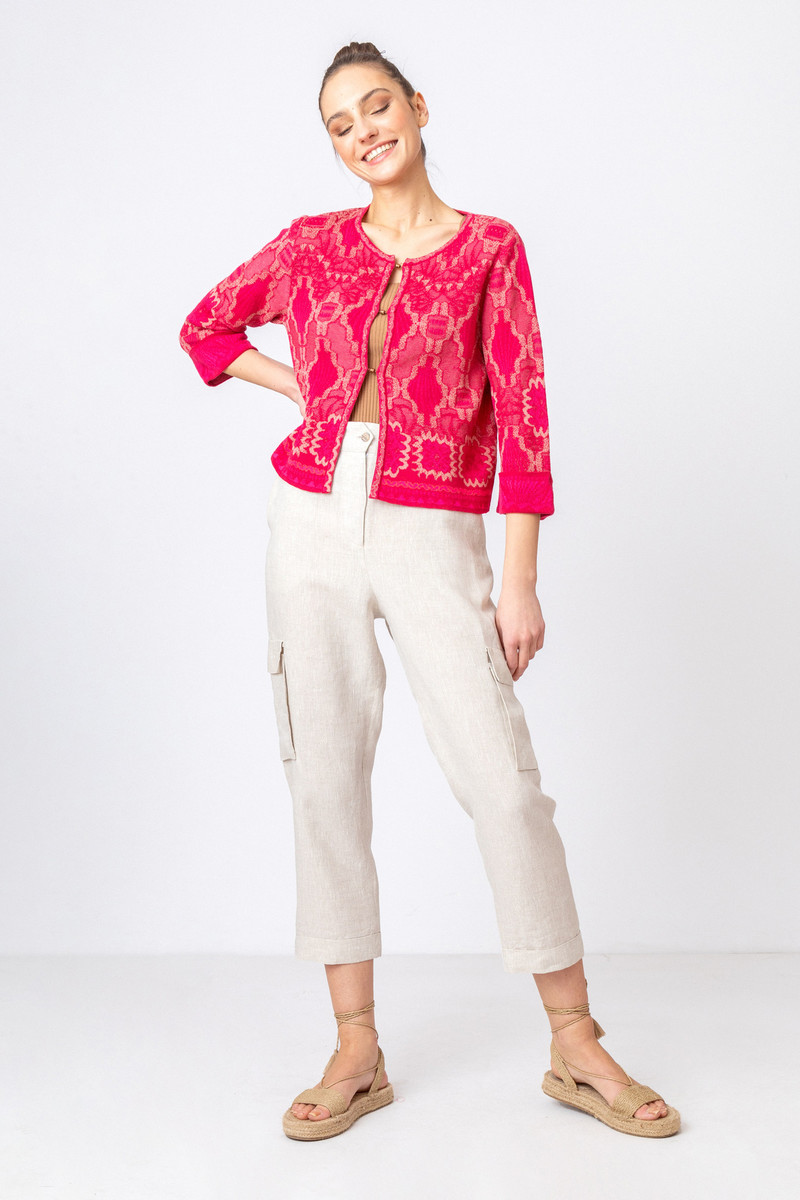 IVKO Outlet - Cardigan Ornament Pattern Rosewood
