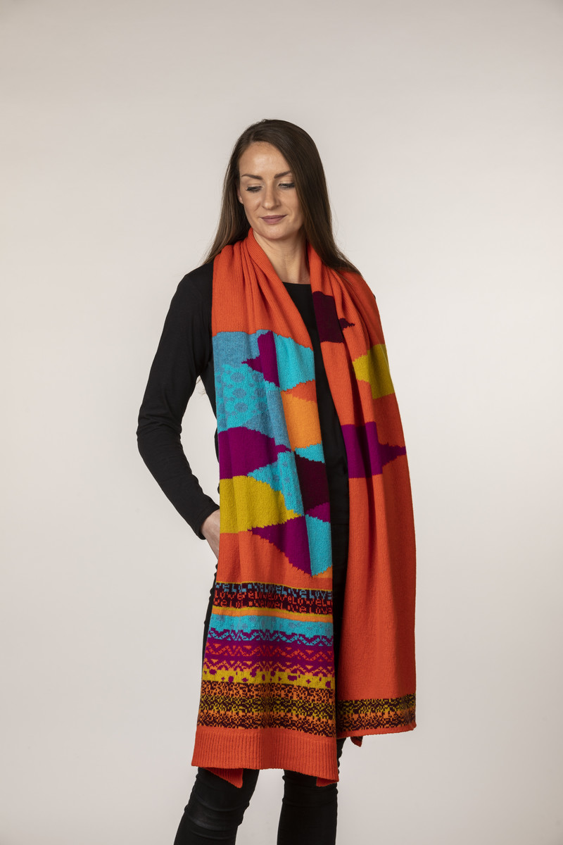 Eribé - Love Shawl Orange Gloss