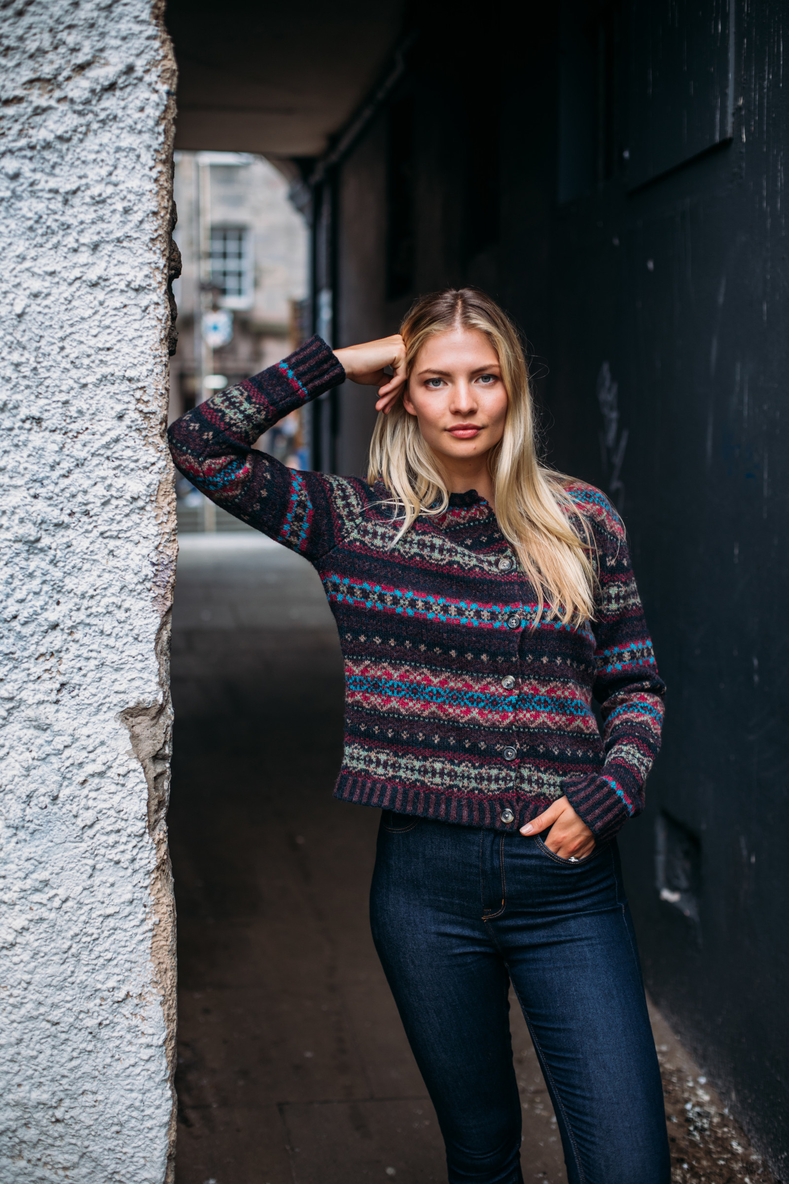 Eribé Eribé - Westray Cardigan Rubyglow