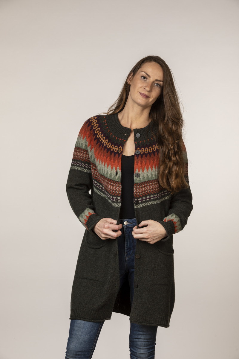 Eribé - Cairngorm Long Cardigan Birch