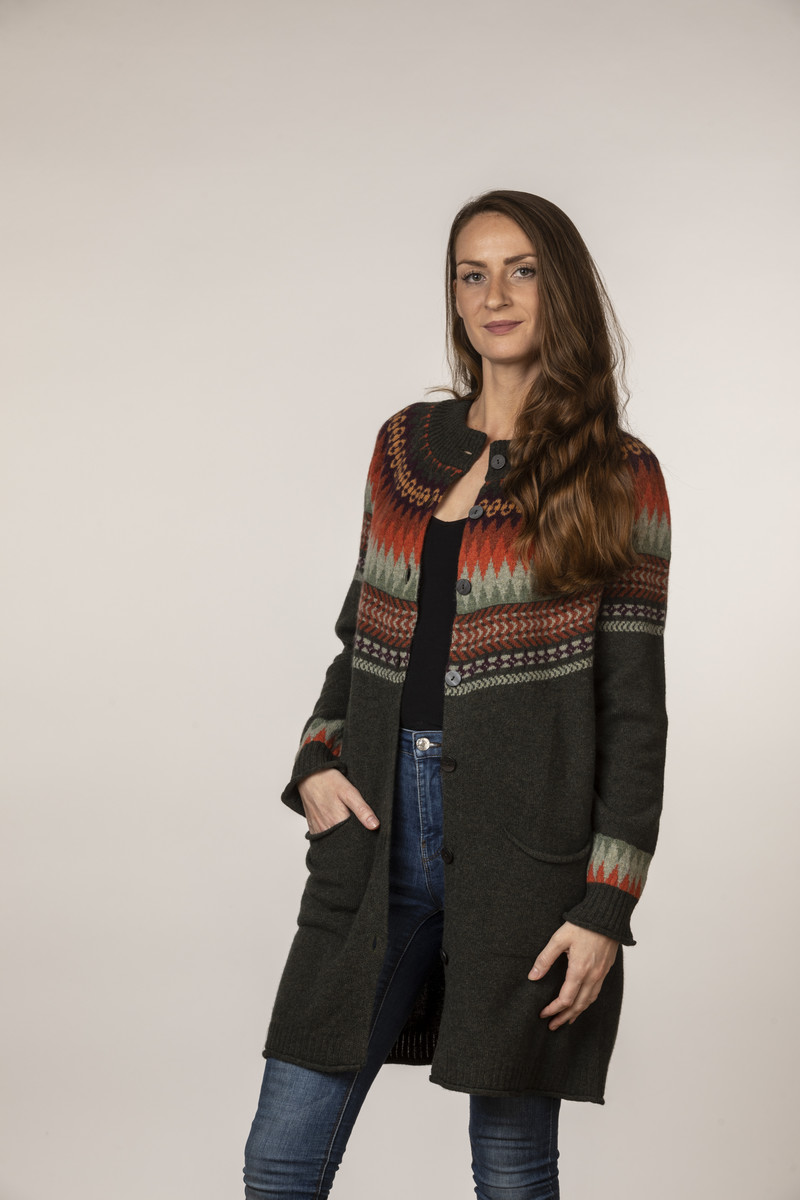 Eribé - Cairngorm Long Cardigan Birch