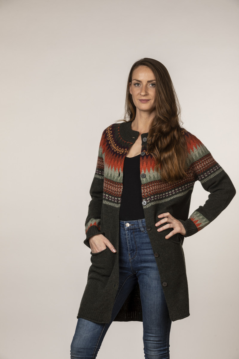 Eribé - Cairngorm Long Cardigan Birch