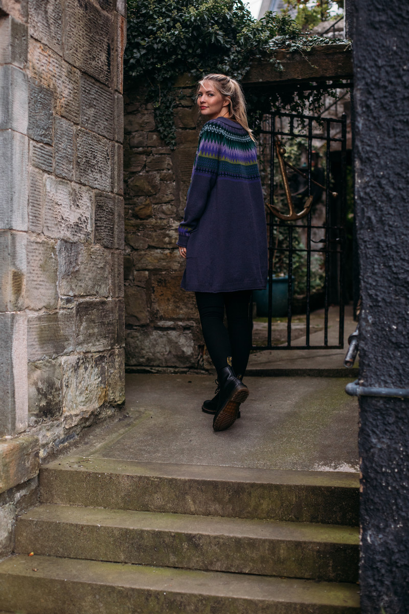 Eribé - Cairngorm Long Cardigan Violetta