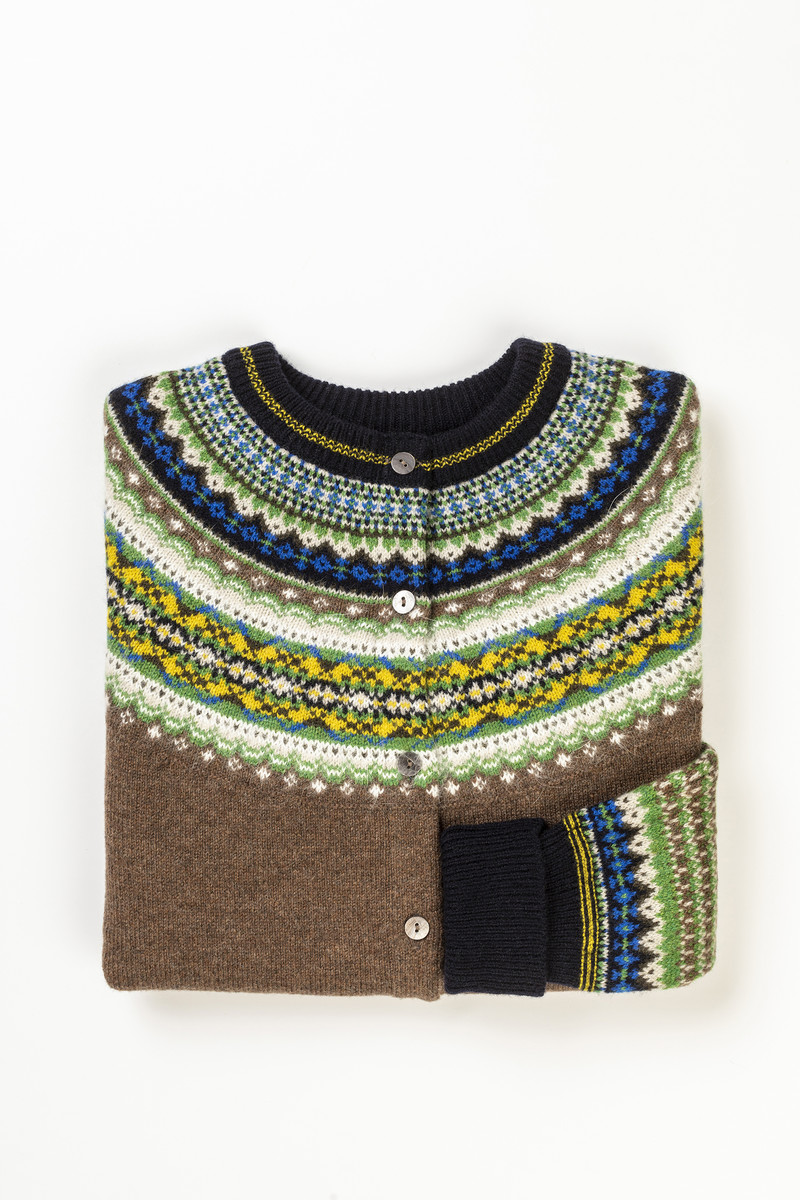 Eribé - Alpine Cardigan Harris Brown