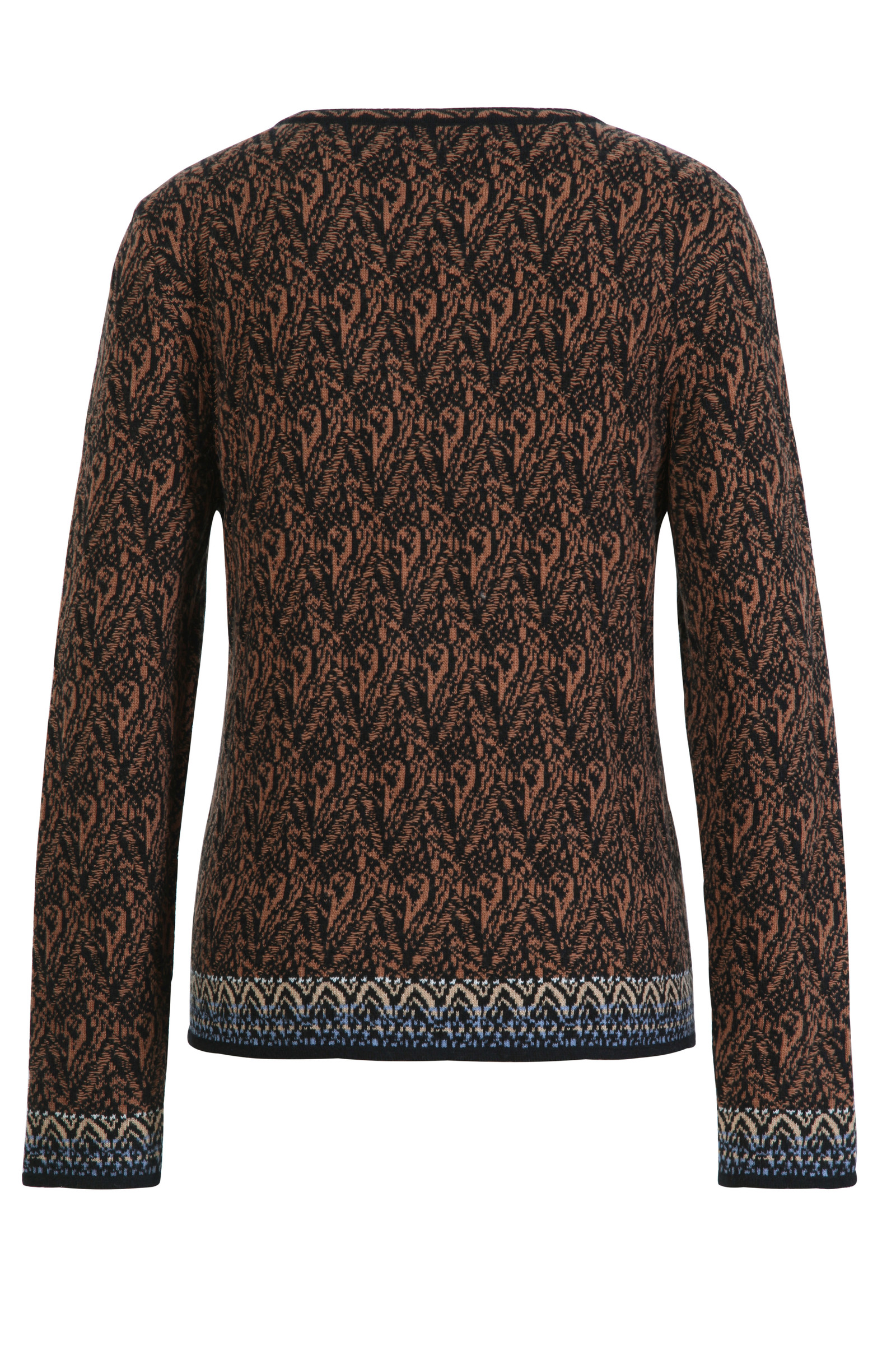 IVKO  Woman IVKO - Jacquard Cardigan Ornament Pattern Black