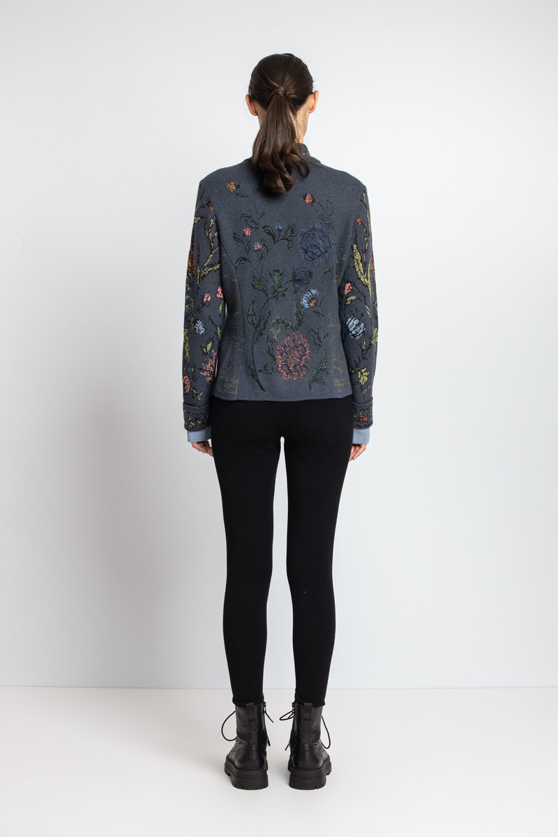 IVKO - Jacquard Jacket with Embroidery Anthracite