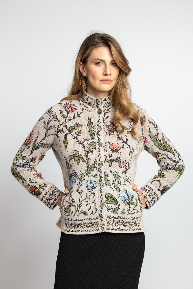 IVKO - Jacquard Jacket with Embroidery Off-White