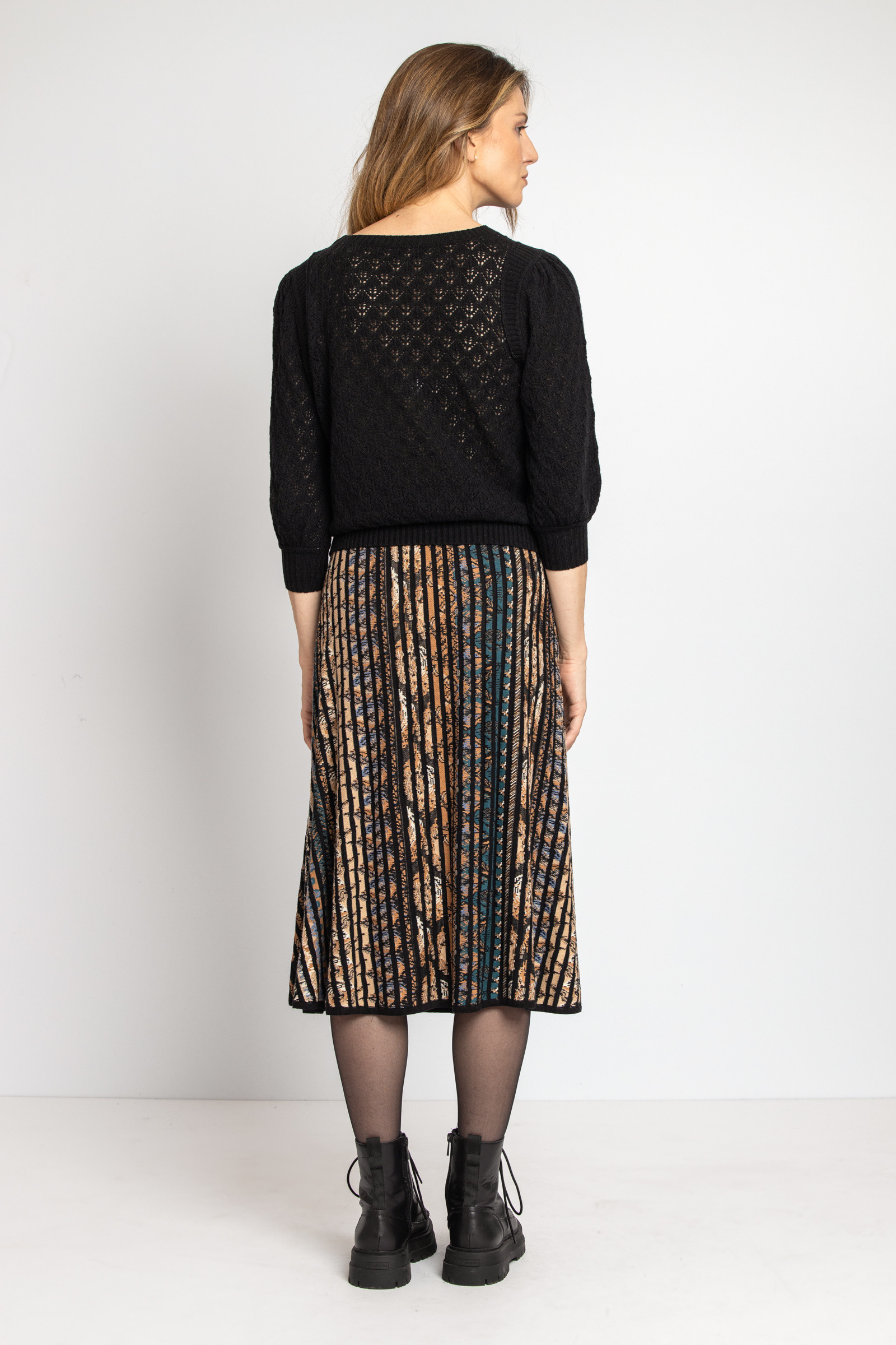 IVKO  Woman IVKO  - Jacquard Skirt Ornament Pattern Almond