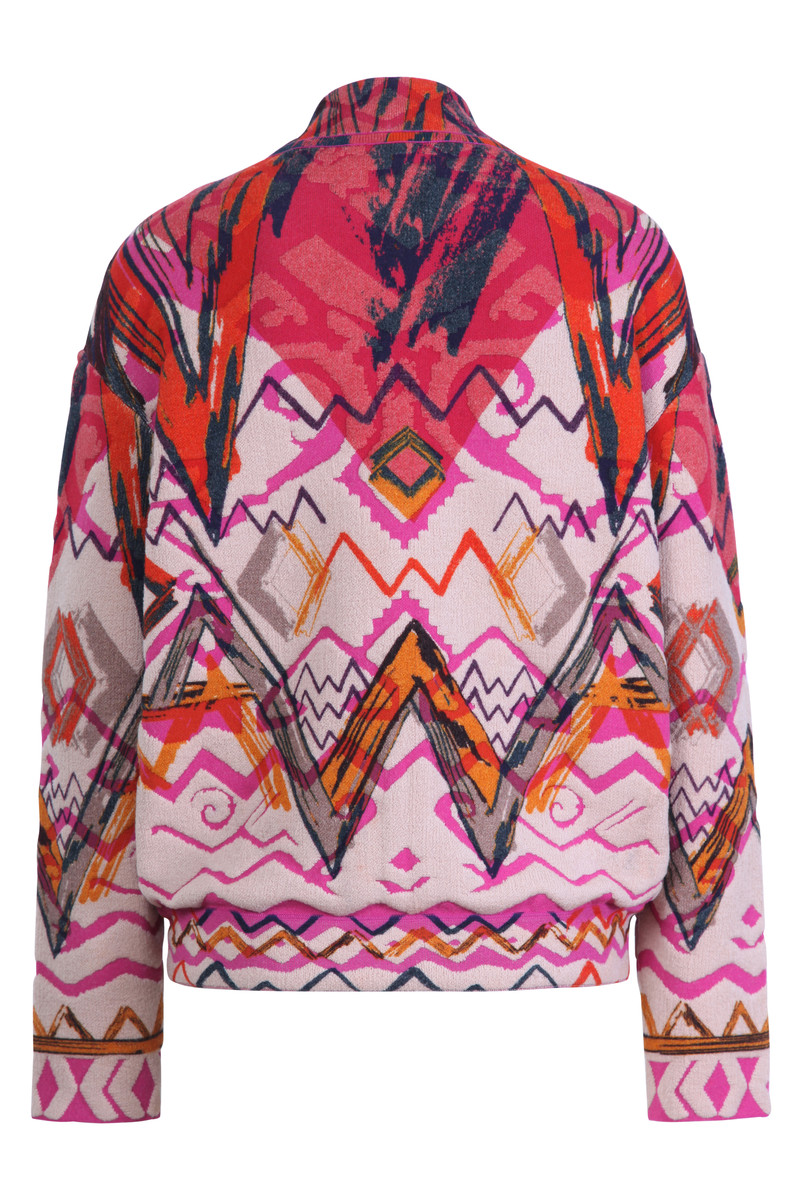 IVKO - Bomber Jacket Artistic Pattern Pastel Violet