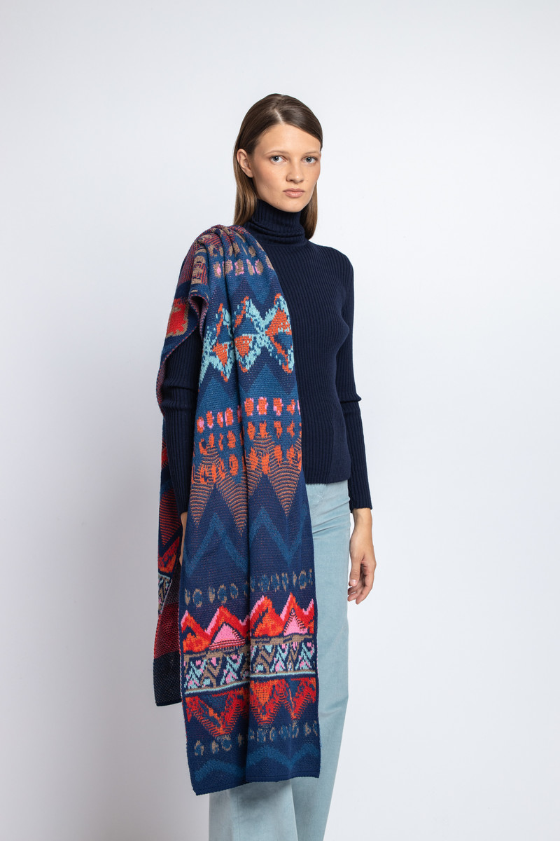 IVKO - Scarf Artistic Pattern Marine