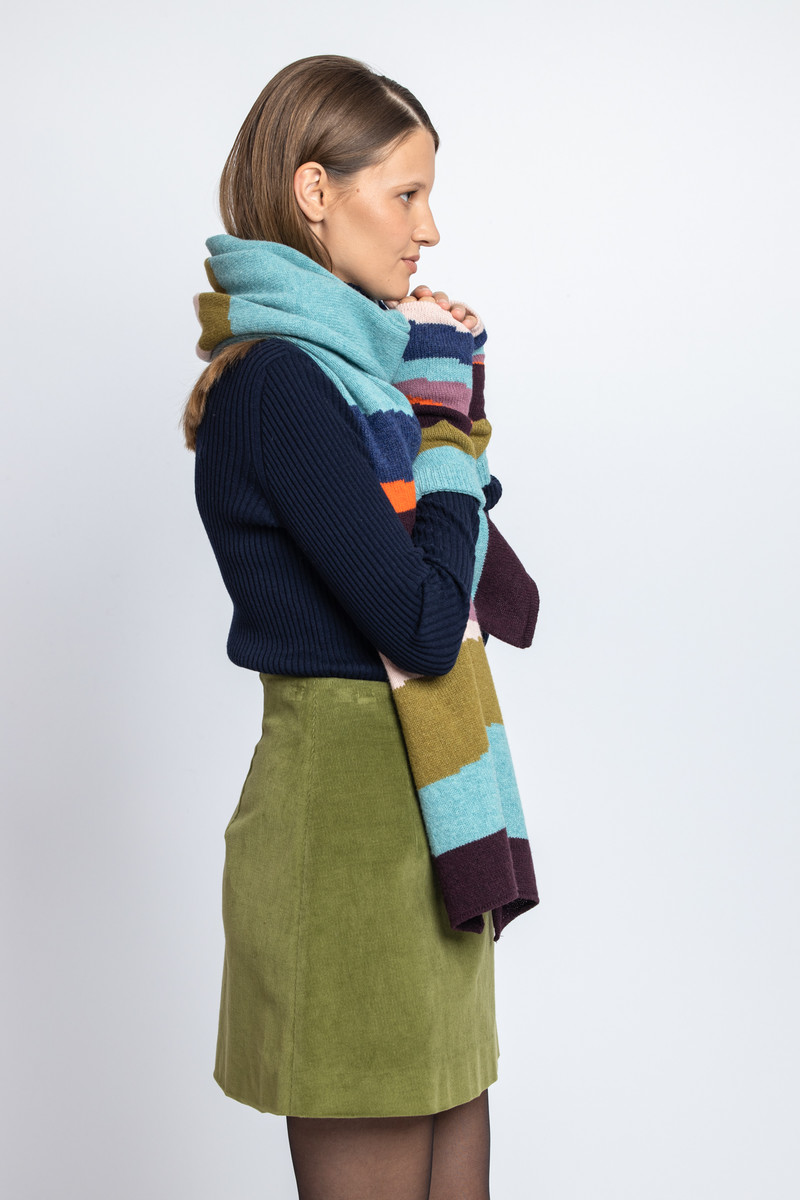 IVKO Outlet - Scarf Color Blocking Sky