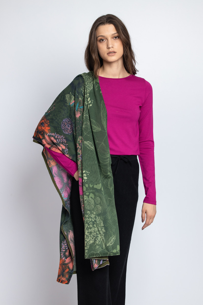 IVKO  - Scarf Floral Pattern Forest
