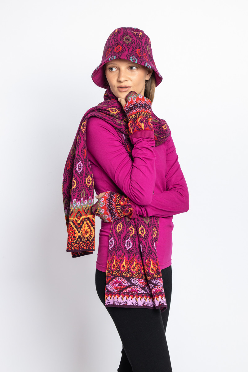IVKO - Scarf Ornament Motif Magenta