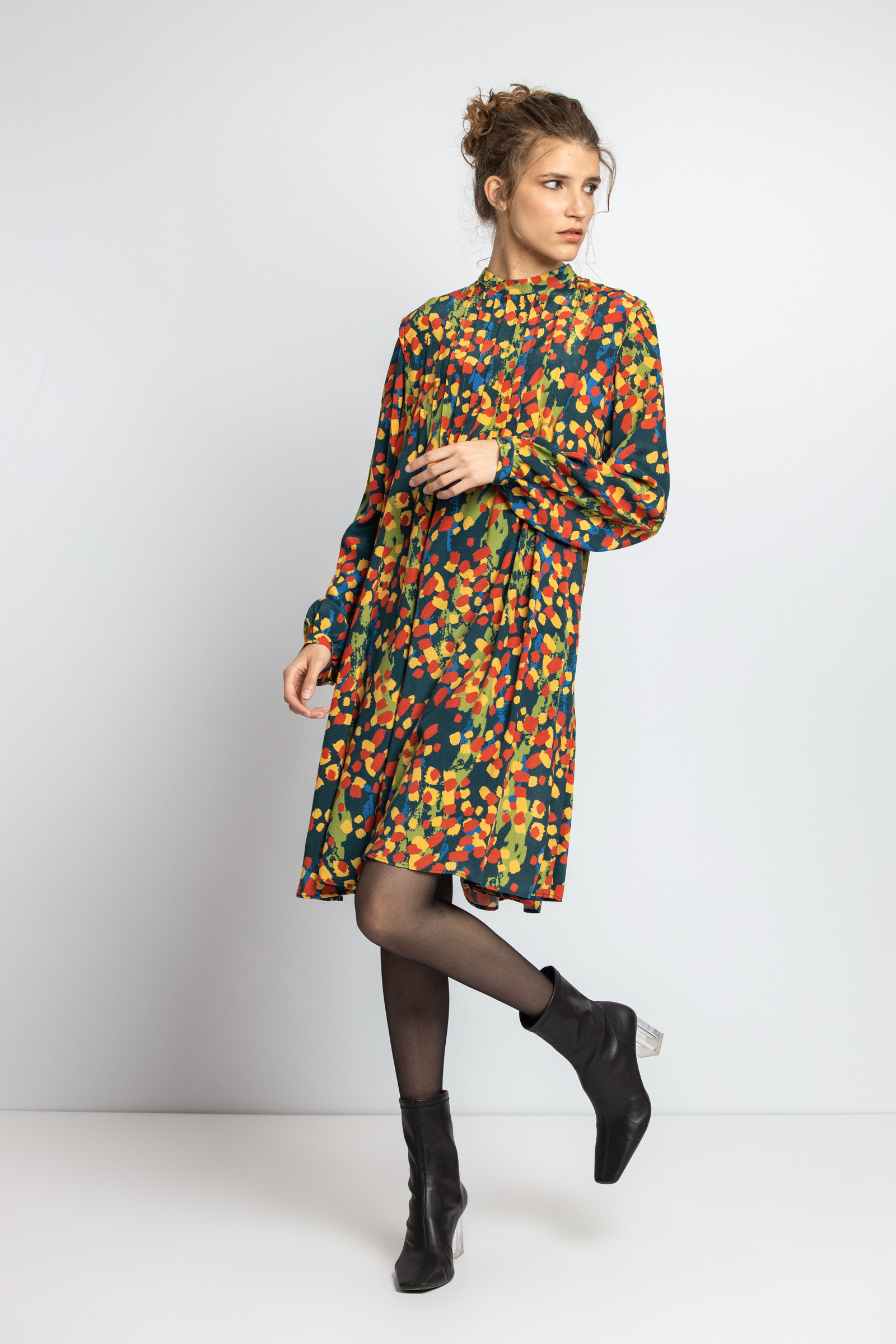 IVKO  Woman IVKO  - Dress Dots Motif Petrol