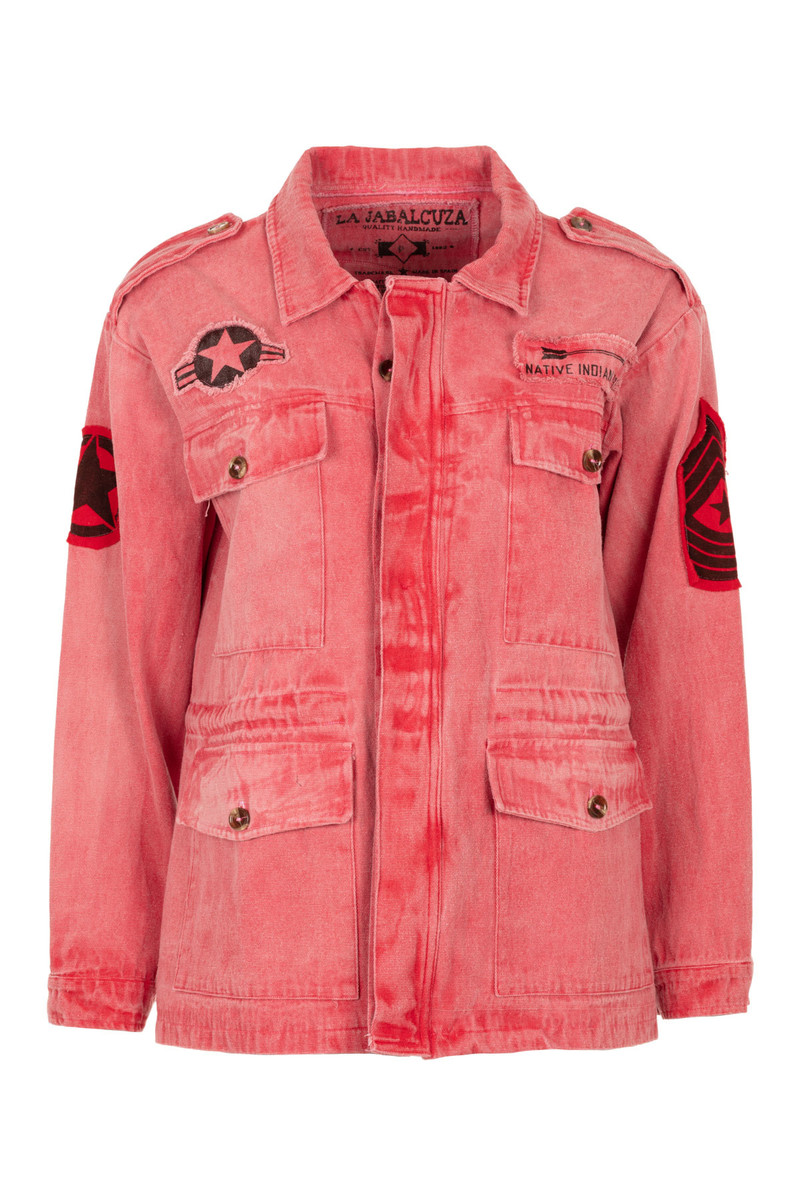 La Jabalcuza - Cargo Jacket Indian Coral Red