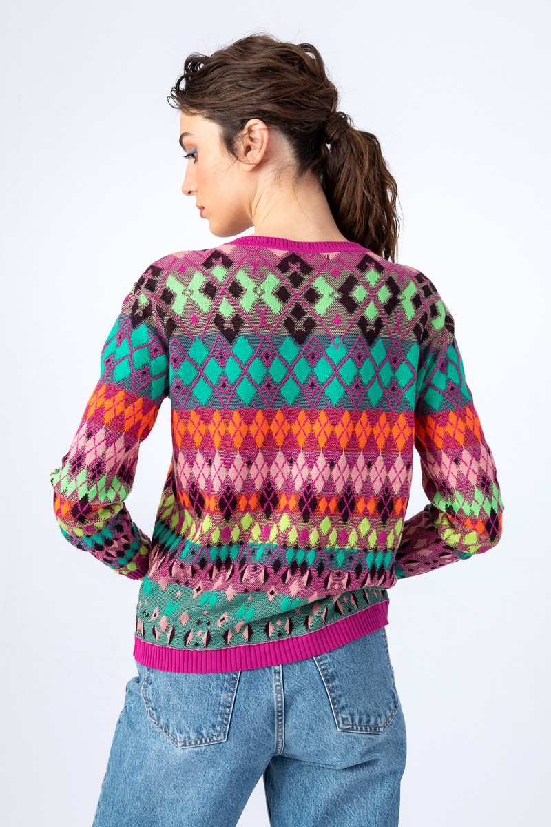 IVKO - LIMITED EDITION Brocade Cardigan Magenta