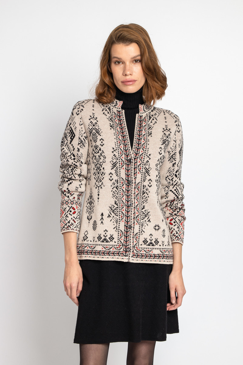 IVKO - Jacquard Jacket Root Pattern Off-White