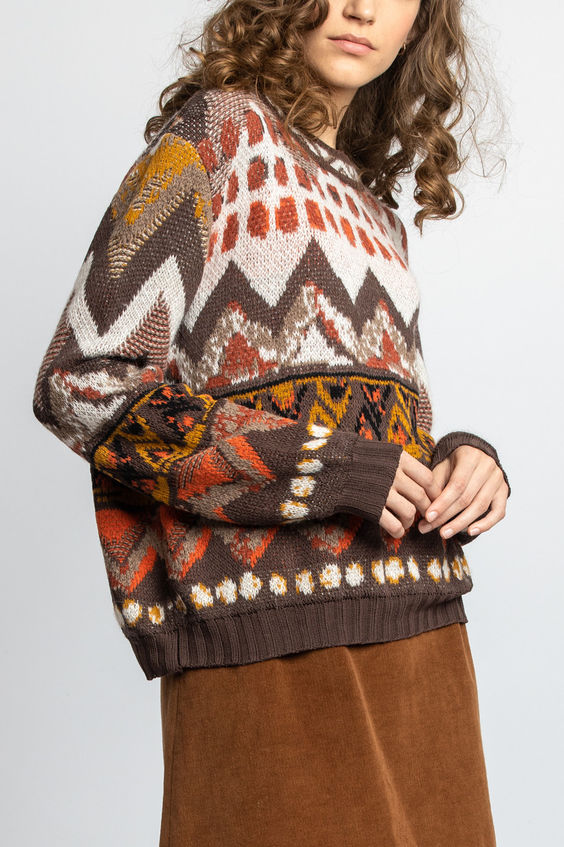 IVKO - Pullover Artistic Pattern Nougat