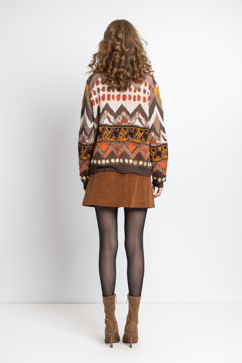 IVKO - Pullover Artistic Pattern Nougat