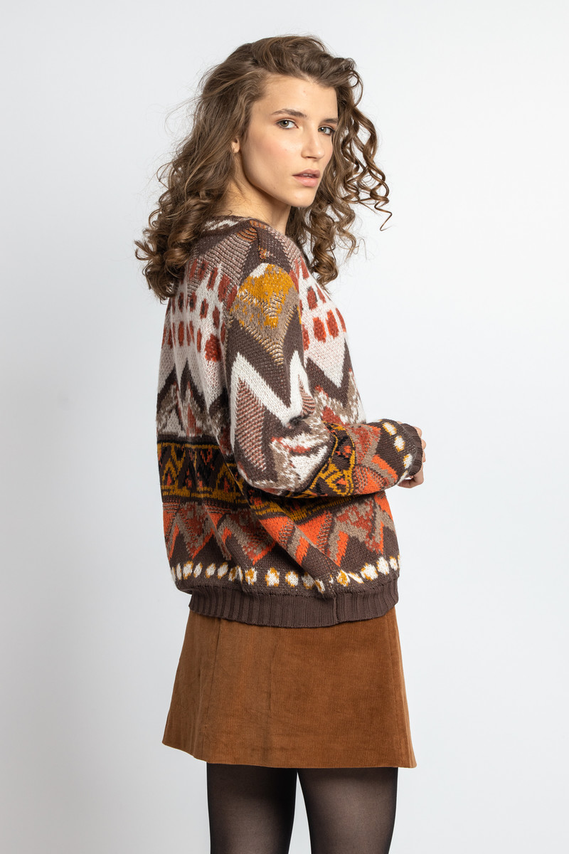 IVKO - Pullover Artistic Pattern Nougat