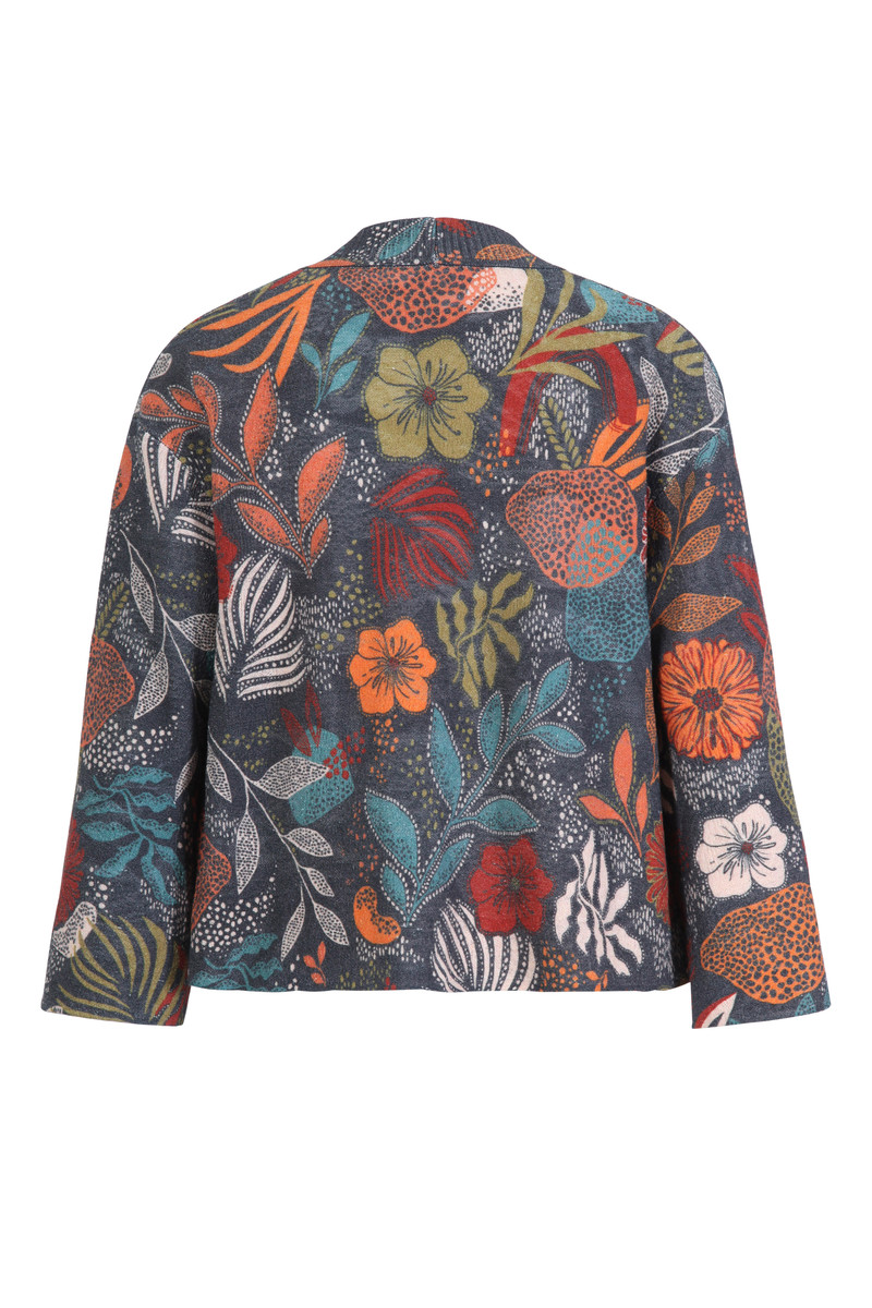 IVKO - Printed Cardigan Sea Plants Motif Amazonas